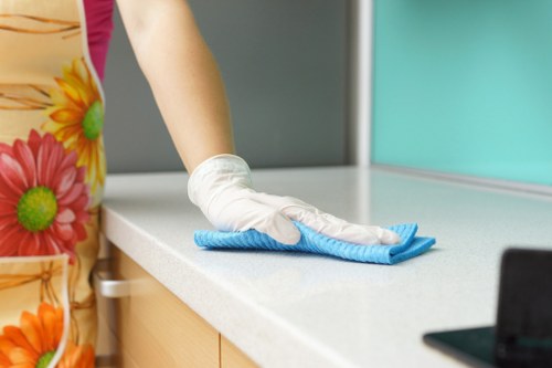 Technician performing deep upholstery cleaning on a couch