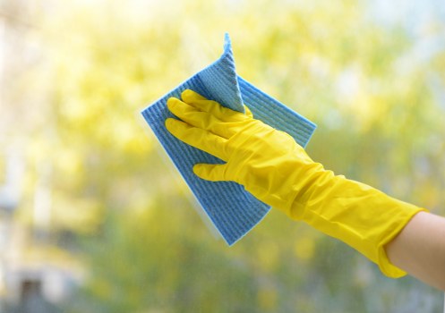 Fresh stain removal treatment on fabric