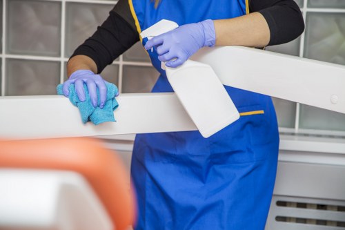 Bed with fresh linens after mattress cleaning